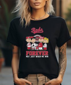 Cincinnati Reds Snoopy And Friends Baseball Forever Not Just When We Win 2024 T shirt