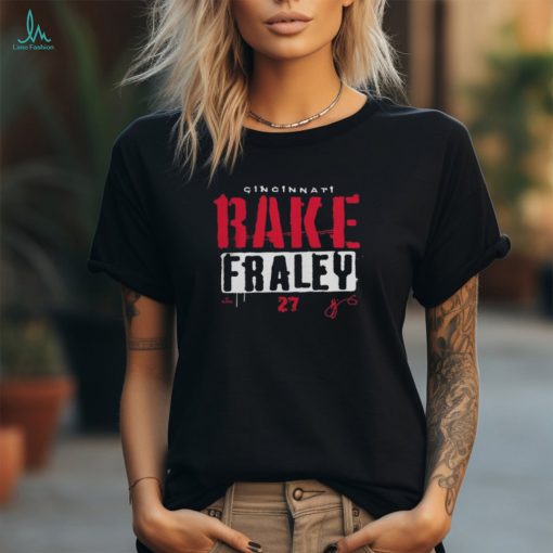 Cincy Shirts Jake Rake Fraley Rake MLBPA T Shirt