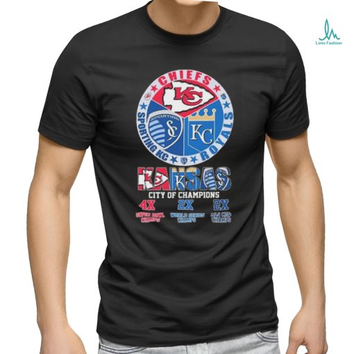 City Of Champions Kansas Sports Teams Logo Shirt