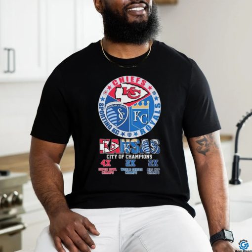 City Of Champions Kansas Sports Teams Logo Shirt