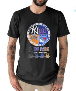 City Of Champions New York Sports Teams Logo Shirt