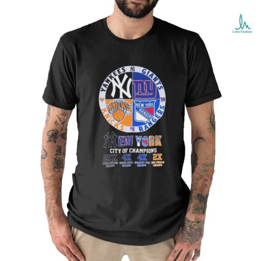 City Of Champions New York Sports Teams Logo Shirt
