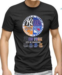City Of Champions New York Sports Teams Logo Shirt