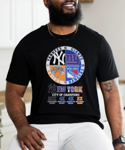 City Of Champions New York Sports Teams Logo Shirt