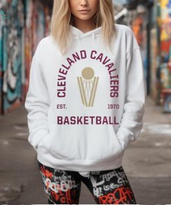 Cleveland Cavaliers Merch White Cleveland Basketball Arch Tee shirt