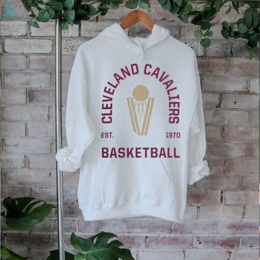 Cleveland Cavaliers Merch White Cleveland Basketball Arch Tee shirt