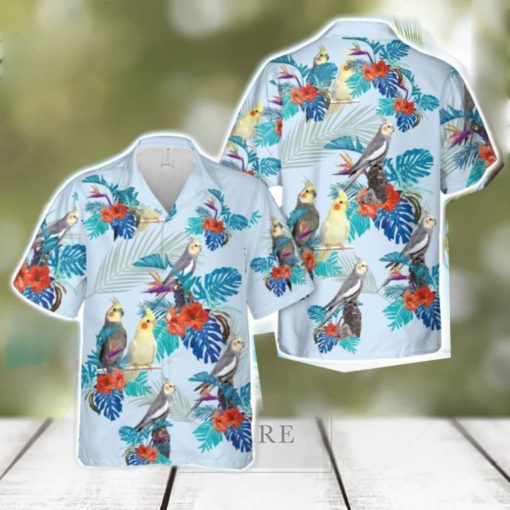 Cockatiel 3D Full Printed Hawaiian Shirt Beach Gift Shirt