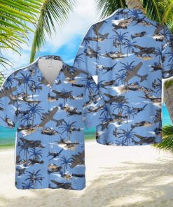 Collage of Allied WWII Aircraft Hawaiian Shirt Summer Vacation Button Shirt