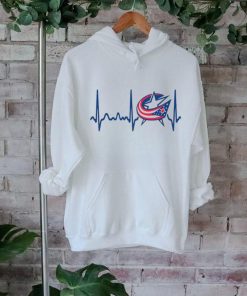 Columbus Blue Jackets Heartbeat T Shirt, Heartbeat Hockey 2024 Shirt