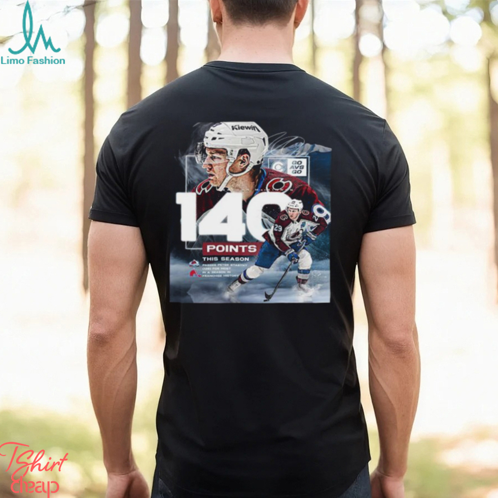 Congrats Nathan MacKinnon From Colorado Avalanche For Scoring 140 Points In This Season Classic T Shirt Congrats Nathan MacKinnon From Colorado Avalanche For Scoring 140 Points In This Season Classic T Shirt