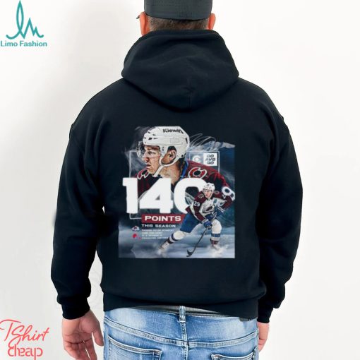 Congrats Nathan MacKinnon From Colorado Avalanche For Scoring 140 Points In This Season Classic T Shirt