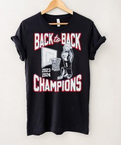 Connecticut Huskies basketball 2023 2024 back to back Champions shirt