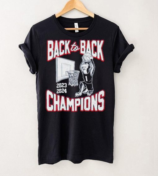 Connecticut Huskies basketball 2023 2024 back to back Champions shirt