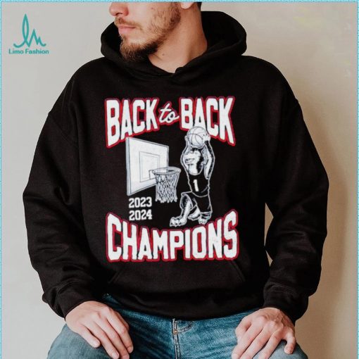 Connecticut Huskies basketball 2023 2024 back to back Champions shirt