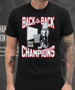 Connecticut Huskies basketball 2023 2024 back to back Champions shirt