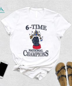 Connecticut Huskies basketball 6 time national Champions shirt