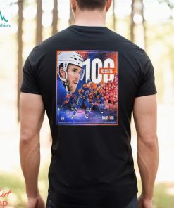 Connor McDavid Edmonton Oilers Has Reached 100 Assists On The NHL Season T Shirt