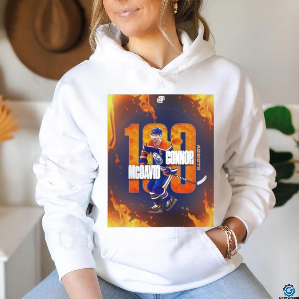 Connor Mcdavid 100 Assists T shirt Connor Mcdavid 100 Assists T shirt
