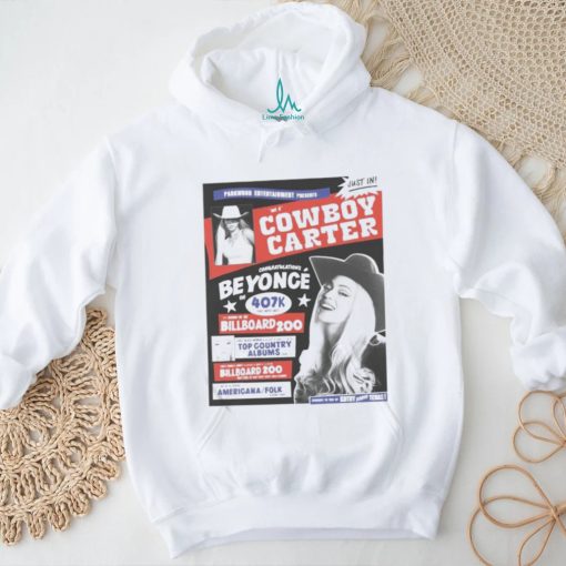 Cowboy Carter Rides Straight To The Top Hats Off Beyonce T Shirt