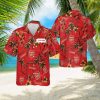 Custom Name Arsenal Aloha 3D Hawaiian Shirt Gold Flower Vintage Gift Summer