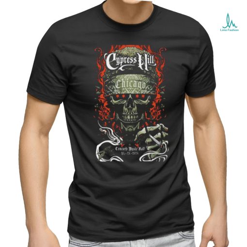 Cypress Hill April 24 2024 Concord Music Hall Chicago IL Poster shirt