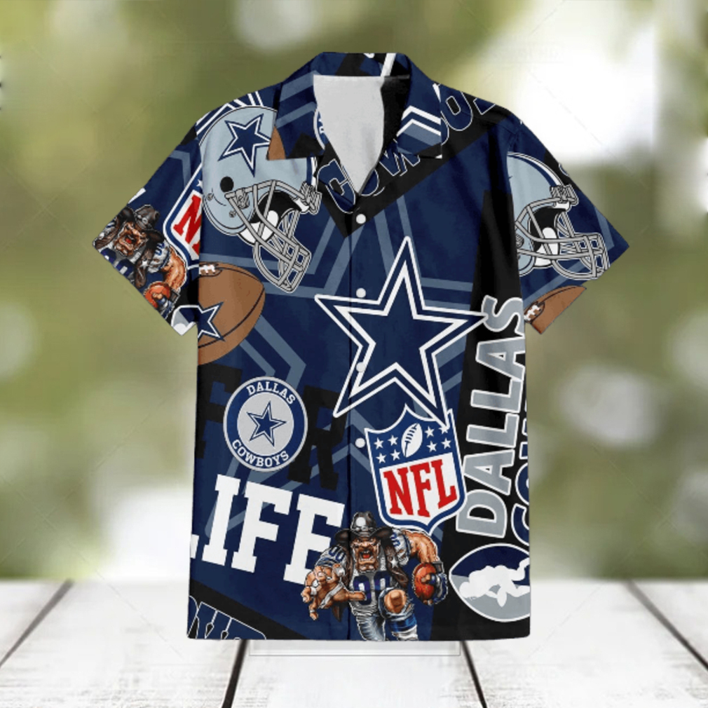 Dallas Cowboys Logo Team Hawaiian Shirt And Shorts Combo Beach Gift For  Fans - Limotees