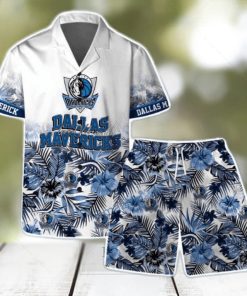 Dallas Mavericks Team Logo Pattern Basketball Season Hawaiian Shirt & Short