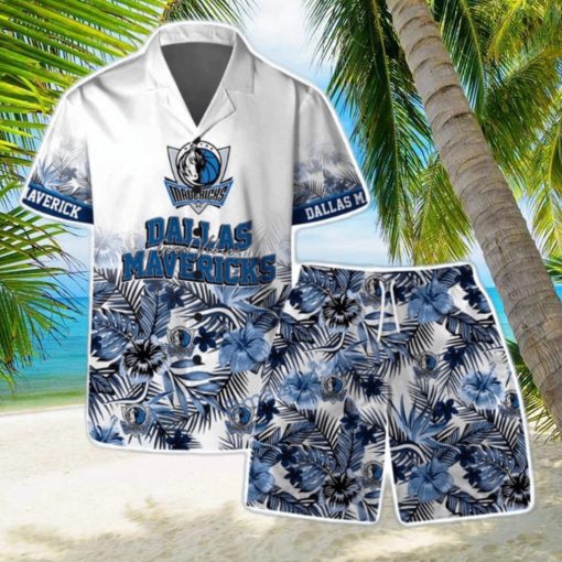 Dallas Mavericks Team Logo Pattern Basketball Season Hawaiian Shirt & Short