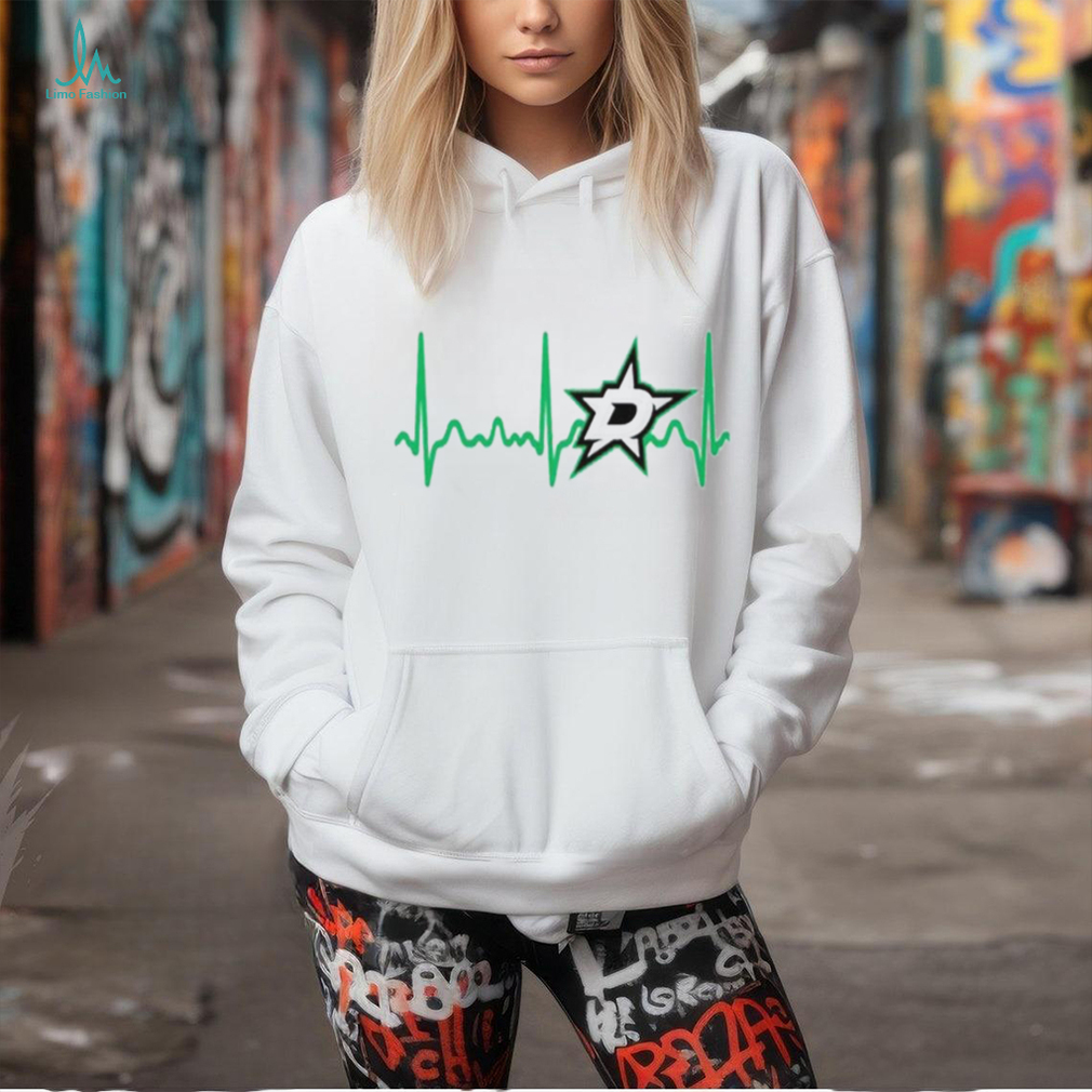 Dallas Stars Heartbeat T Shirt, Heartbeat Hockey 2024 Shirt Dallas Stars Heartbeat T Shirt, Heartbeat Hockey 2024 Shirt
