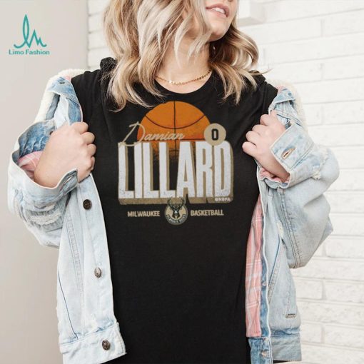 Damian Lillard Milwaukee Bucks Label WHT Shirt