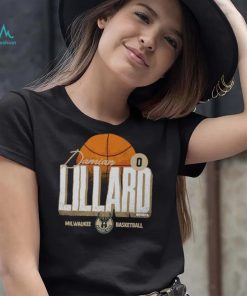 Damian Lillard Milwaukee Bucks Label WHT Shirt