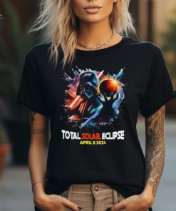 Darth Vader holding Total Solar Eclipse April 8 2024 shirt