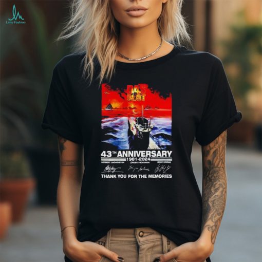 Das Boot 43th Anniversary 1981 2024 Thank You For The Memories T Shirt