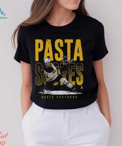 David Pastrnak Boston Pasta Scores WHT SHIRT