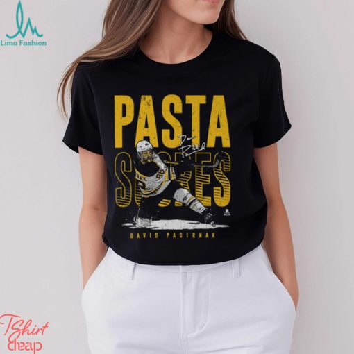 David Pastrnak Boston Pasta Scores WHT SHIRT