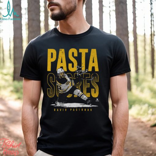 David Pastrnak Boston Pasta Scores WHT SHIRT