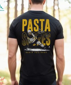 David Pastrnak Boston Pasta Scores WHT SHIRT