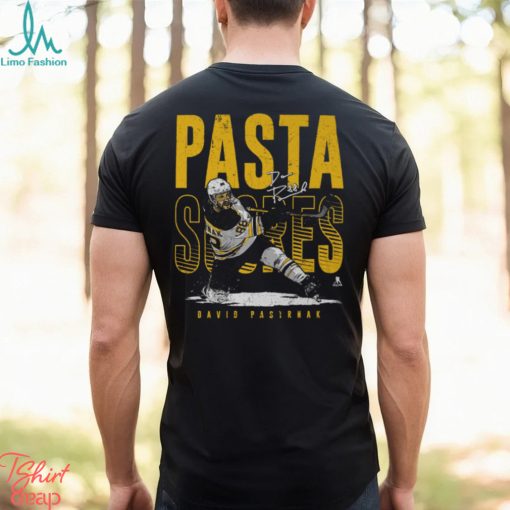 David Pastrnak Boston Pasta Scores WHT SHIRT