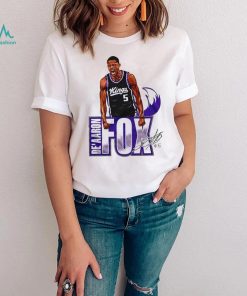 De’aaron Fox Sacramento Kings player signatures shirt