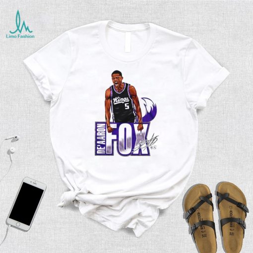 De’aaron Fox Sacramento Kings player signatures shirt