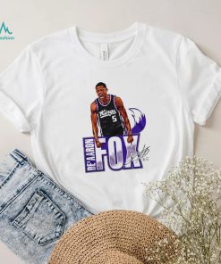 De’aaron Fox Sacramento Kings player signatures shirt