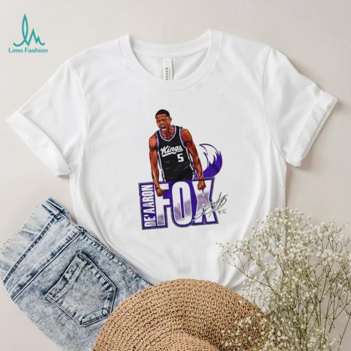 De’aaron Fox Sacramento Kings player signatures shirt