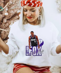 De’aaron Fox Sacramento Kings player signatures shirt