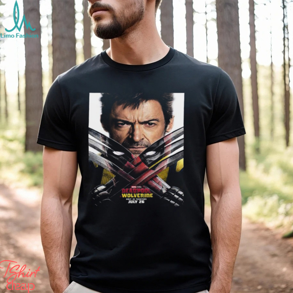 Deadpool and Wolverine New Poster Hugh Jackman And Ryan Reynolds In Theaters On July 26 2024 Unisex T Shirt Deadpool and Wolverine New Poster Hugh Jackman And Ryan Reynolds In Theaters On July 26 2024 Unisex T Shirt
