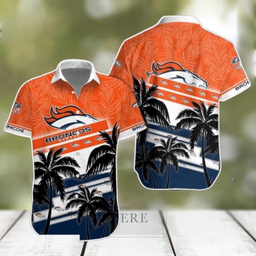 Denver Broncos NFL Hawaiian Shirt Palm Trees Pattern New Design For Fans