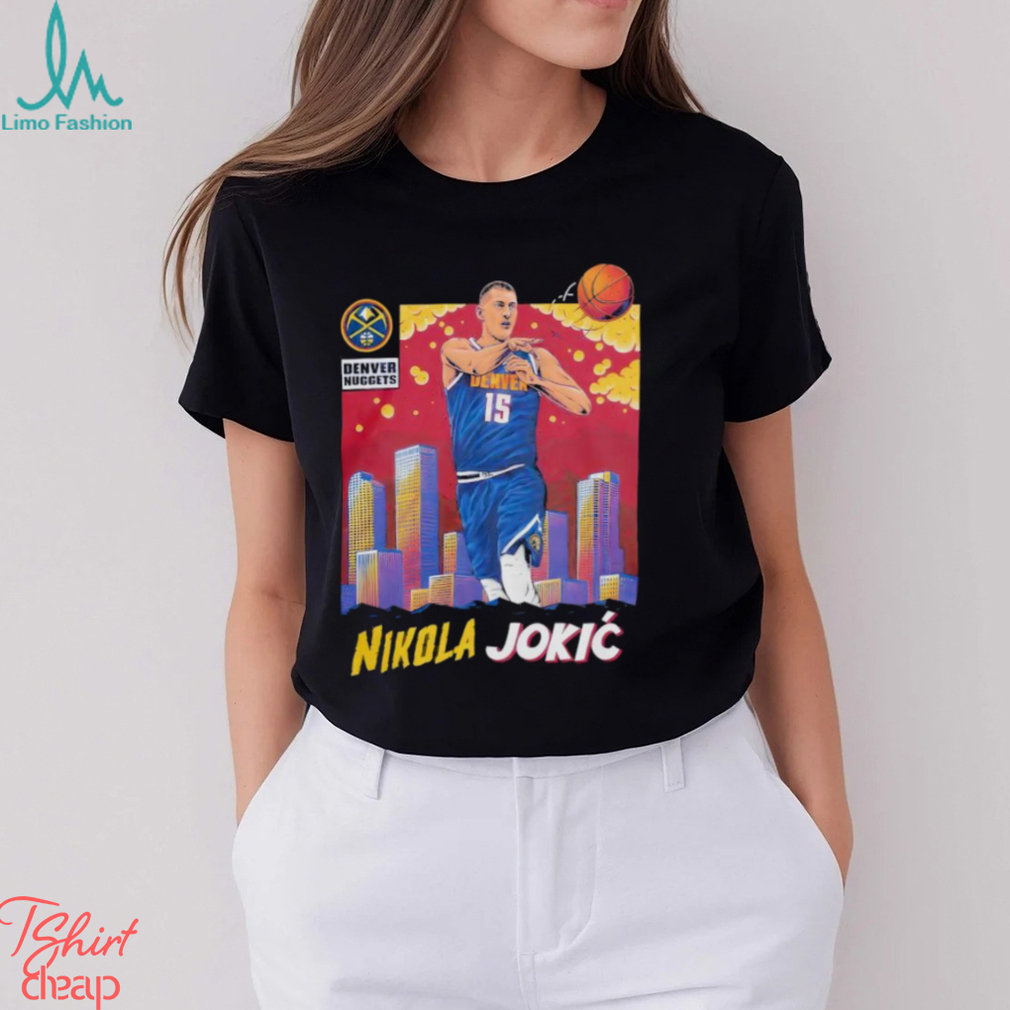 Denver Nuggets Sky Player Nikola Jokic #15 Shirt Denver Nuggets Sky Player Nikola Jokic #15 Shirt