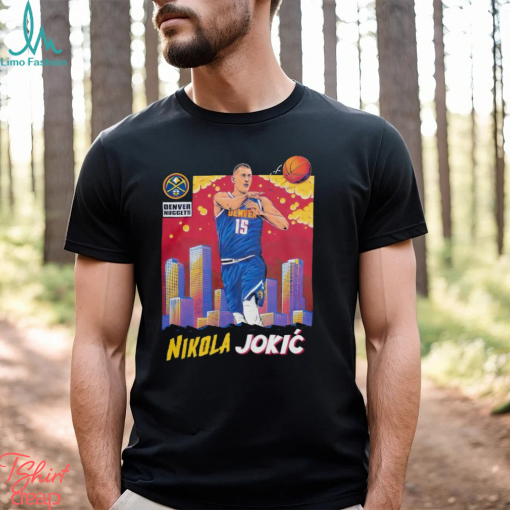 Denver Nuggets Sky Player Nikola Jokic #15 Shirt Denver Nuggets Sky Player Nikola Jokic #15 Shirt