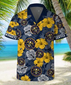 Denver Nuggets Team NBA Hawaii Set Hawaiian Shirt And Beach Short For Fans