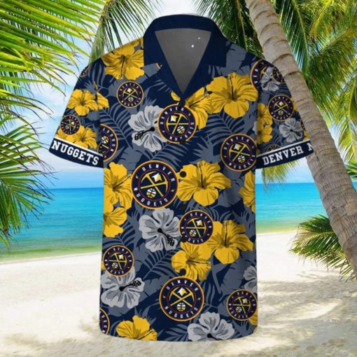 Denver Nuggets Team NBA Hawaii Set Hawaiian Shirt And Beach Short For Fans