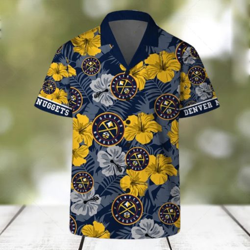 Denver Nuggets Team NBA Hawaii Set Hawaiian Shirt And Beach Short For Fans